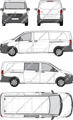 Mercedes-Benz eVito van/transporter, 2019–2023 (Merc_1107)