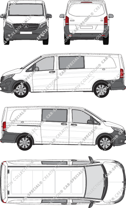 Mercedes-Benz eVito Mixto van/transporter, 2019–2023 (Merc_1118)