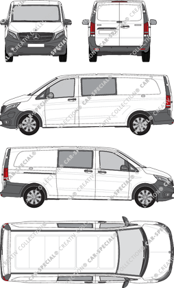 Mercedes-Benz eVito Mixto van/transporter, 2019–2023 (Merc_1121)