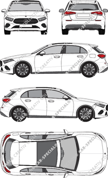 Mercedes-Benz A-Klasse Kompaktlimousine, current (since 2023) (Merc_1125)