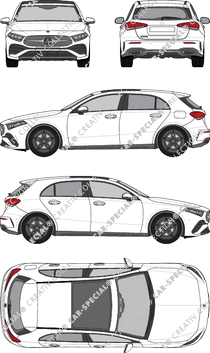 Mercedes-Benz A-Klasse Kompaktlimousine, current (since 2023) (Merc_1128)