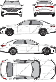 Mercedes-Benz E-Klasse Limousine, current (since 2023) (Merc_1170)