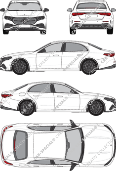 Mercedes-Benz E-Klasse AMG Line, limusina, 4 Doors (2023)