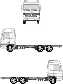 Mercedes-Benz Actros Fahrgestell für Aufbauten, 1996–2002 (Merc_118)