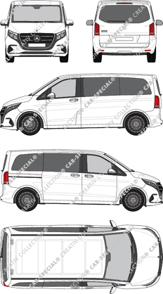 Mercedes-Benz V-Klasse camionnette, actuel (depuis 2024) (Merc_1187)