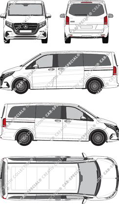 Mercedes-Benz V-Klasse camionnette, actuel (depuis 2024) (Merc_1190)