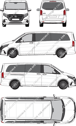 Mercedes-Benz V-Klasse camionnette, actuel (depuis 2024) (Merc_1191)