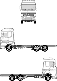 Mercedes-Benz Actros Telaio per sovrastrutture, 1996–2002 (Merc_122)