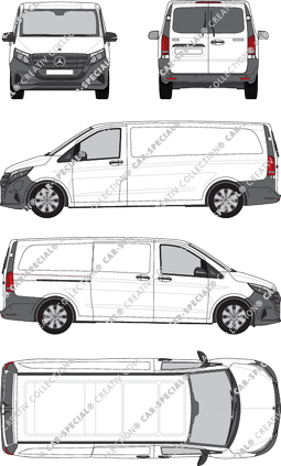 Mercedes-Benz eVito furgone, attuale (a partire da 2024) (Merc_1223)