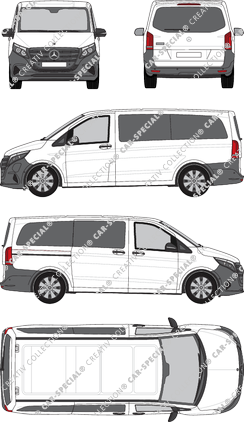 Mercedes-Benz eVito Tourer minibus, current (since 2024) (Merc_1233)