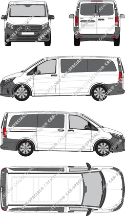 Mercedes-Benz eVito Tourer minibus, current (since 2024) (Merc_1235)