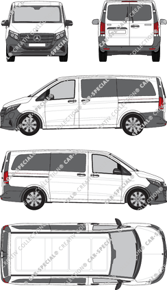 Mercedes-Benz eVito Tourer minibus, current (since 2024) (Merc_1236)