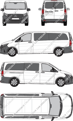 Mercedes-Benz eVito Tourer minibus, current (since 2024) (Merc_1239)