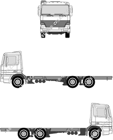 Mercedes-Benz Actros Chassis for superstructures, 1996–2002 (Merc_124)