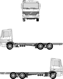 Mercedes-Benz Actros Fahrgestell für Aufbauten, 1996–2002 (Merc_124)