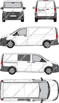 Mercedes-Benz eVito furgone, attuale (a partire da 2024) (Merc_1245)