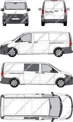 Mercedes-Benz eVito fourgon, actuel (depuis 2024) (Merc_1254)