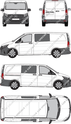 Mercedes-Benz eVito Mixto van/transporter, current (since 2024) (Merc_1259)
