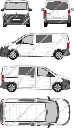 Mercedes-Benz Vito Mixto van/transporter, current (since 2024) (Merc_1323)