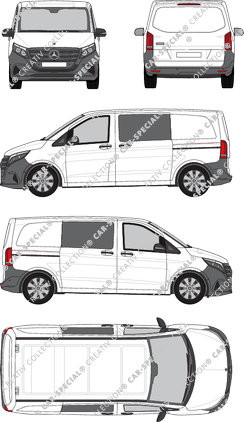 Mercedes-Benz Vito Mixto van/transporter, current (since 2024) (Merc_1326)