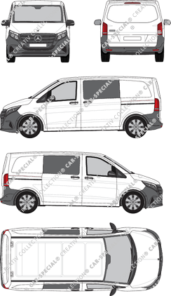 Mercedes-Benz Vito Mixto Kastenwagen, aktuell (seit 2024) (Merc_1326)