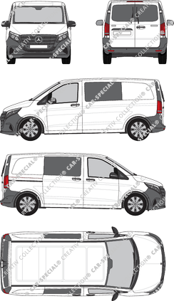 Mercedes-Benz Vito Mixto fourgon, actuel (depuis 2024) (Merc_1337)