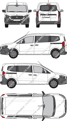 Mercedes-Benz eCitan Tourer stationcar met hoog dak, actueel (sinds 2024) (Merc_1377)