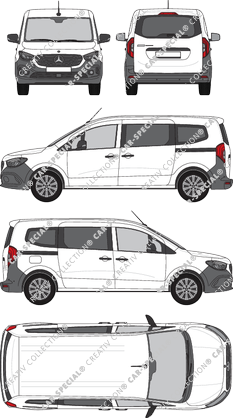 Mercedes-Benz eCitan Tourer stationcar met hoog dak, actueel (sinds 2024) (Merc_1378)