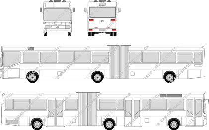 Mercedes-Benz O 405, public service articulated bus