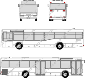 Mercedes-Benz O 405 autobús de línea con pasillo bajo (Merc_141)