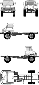 Mercedes-Benz Unimog U-1100, U-1100, Châssis pour superstructures