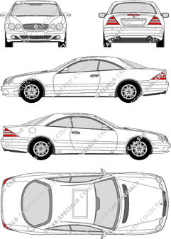 Mercedes-Benz CL-Coupé CL 500/CL 600, CL 500/CL 600, Coupé, 2 Doors (1999)