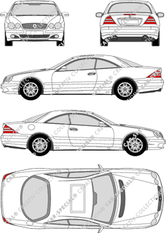 Mercedes-Benz CL-Coupé Coupé, 1999–2006 (Merc_181)