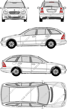 Mercedes-Benz C-Klasse T-Modell combi, 2001–2007 (Merc_191)