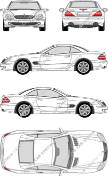 Mercedes-Benz SL, W230, Cabrio, 2 Doors (2001)