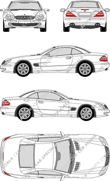 Mercedes-Benz SL, 2001–2008 (Merc_195)