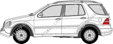 Mercedes-Benz M-Klasse combi, 2001–2005