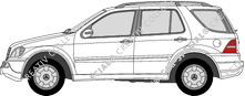 Mercedes-Benz M-Klasse station wagon, 2001–2005