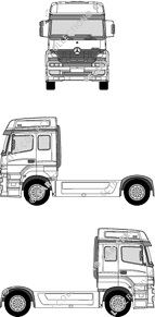 Mercedes-Benz Axor 1835/1840/1843 LS, 1835/1840/1843 LS, 4x2, Hochdach, Radstand 3900