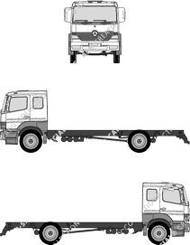 Mercedes-Benz Atego 1828, 1828, 4x2, paso de rueda 5100, cabina L