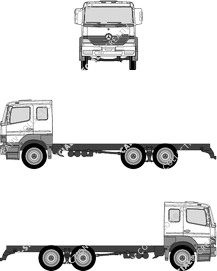 Mercedes-Benz Atego 2628, 2628, 6x2, empattement 4200, L-Fahrerhaus