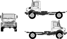 Mercedes-Benz Unimog U-3000/U-4000, U-3000/U-4000, Châssis pour superstructures, Radstand lang (2002)