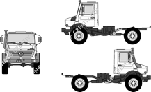 Mercedes-Benz Unimog U-3000/U-4000, U-3000/U-4000, Chassis for superstructures, short wheelbase (2002)