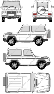 Mercedes-Benz G-Klasse Station station wagon, 2002–2007 (Merc_228)