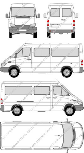 Mercedes-Benz Sprinter Kleinbus, 2002–2006 (Merc_233)