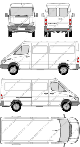 Mercedes-Benz Sprinter fourgon, 2002–2006 (Merc_241)