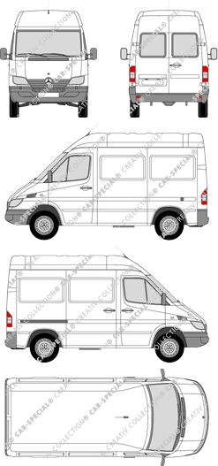 Mercedes-Benz Sprinter van/transporter, 2002–2006 (Merc_242)
