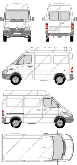 Mercedes-Benz Sprinter fourgon, 2002–2006 (Merc_242)