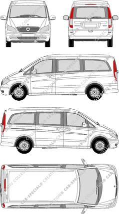 Mercedes-Benz Viano Marco Polo, Marco Polo, minibus, Rear Flap, 1 Sliding Door (2003)