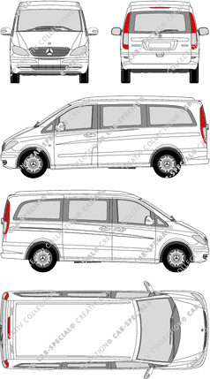 Mercedes-Benz Viano Marco Polo, Marco Polo, camionnette, Rear Flap, 1 Sliding Door (2003)